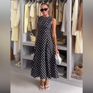 NWT ZARA ZW COLLECTION SLEEVELESS MIDI DRESS